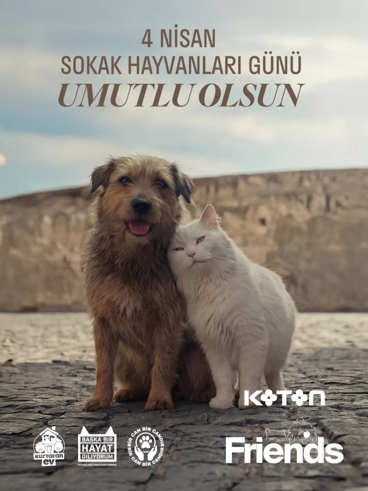 Koton'dan 4 Nisan Sokak Hayvanları Günü Mesajı: "Umutlu Olsun"
