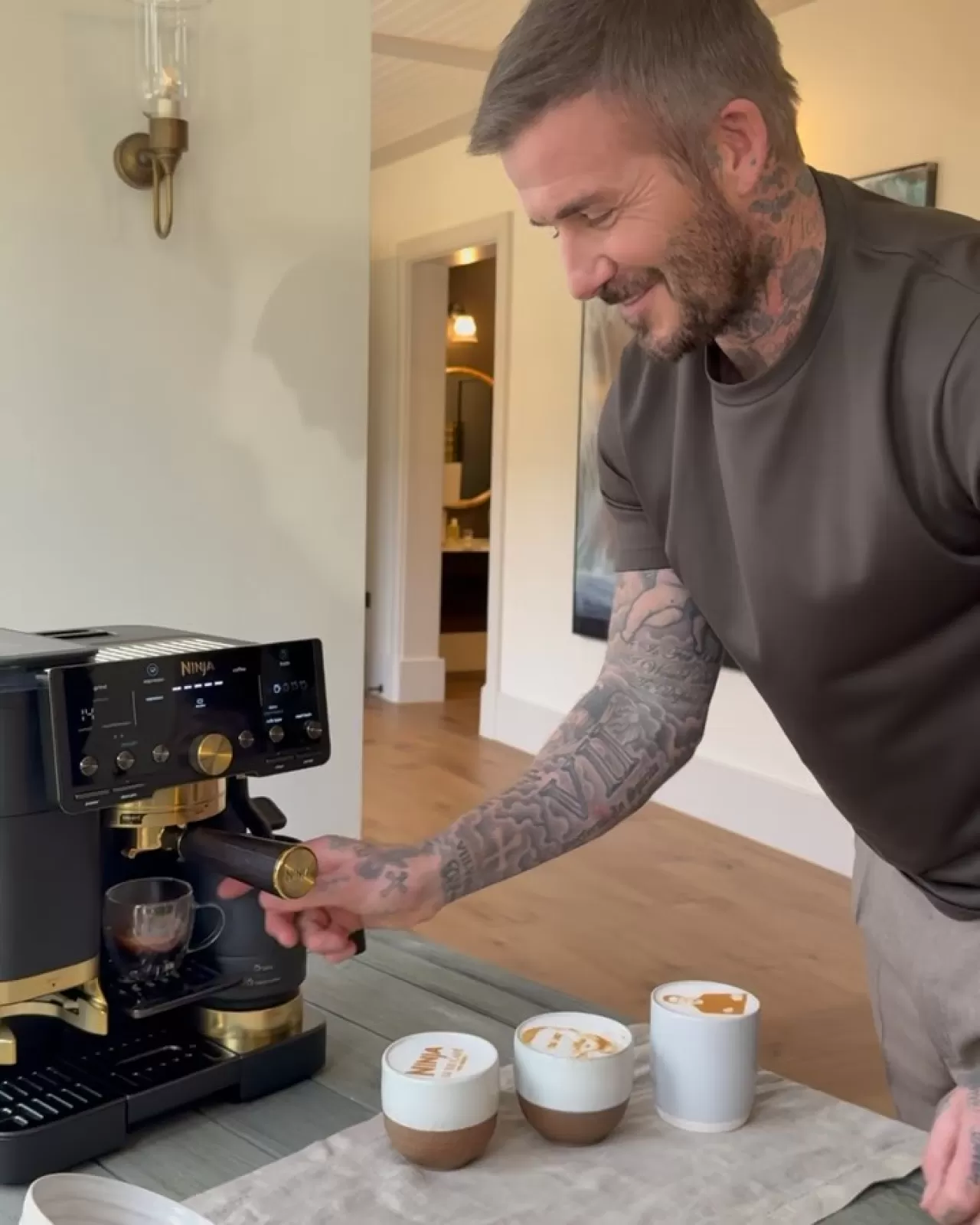 David Beckham'ın Ninja Kitchen İş Birliğiyle Özel Kahve Makinesi