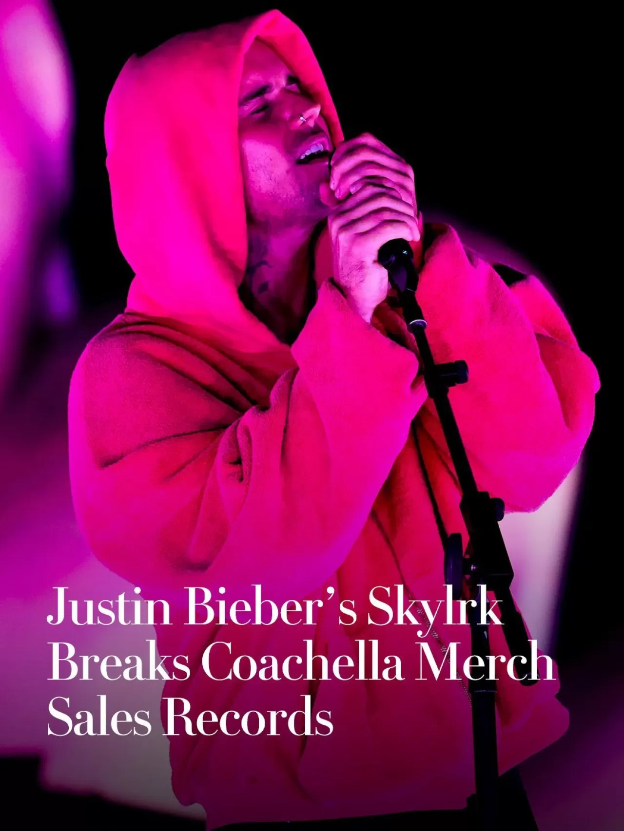 Justin Bieber Bieberchella'da Rekor Kırdı: Skylrk ile 5 Milyon Dolarlık Satış