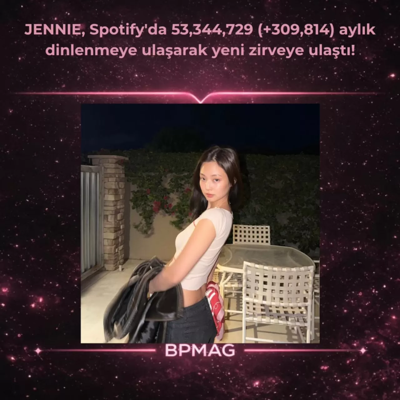 BLACKPINK'ten JENNIE, Spotify'da Rekor Kırdı: 53 Milyon Aylık Dinleyici