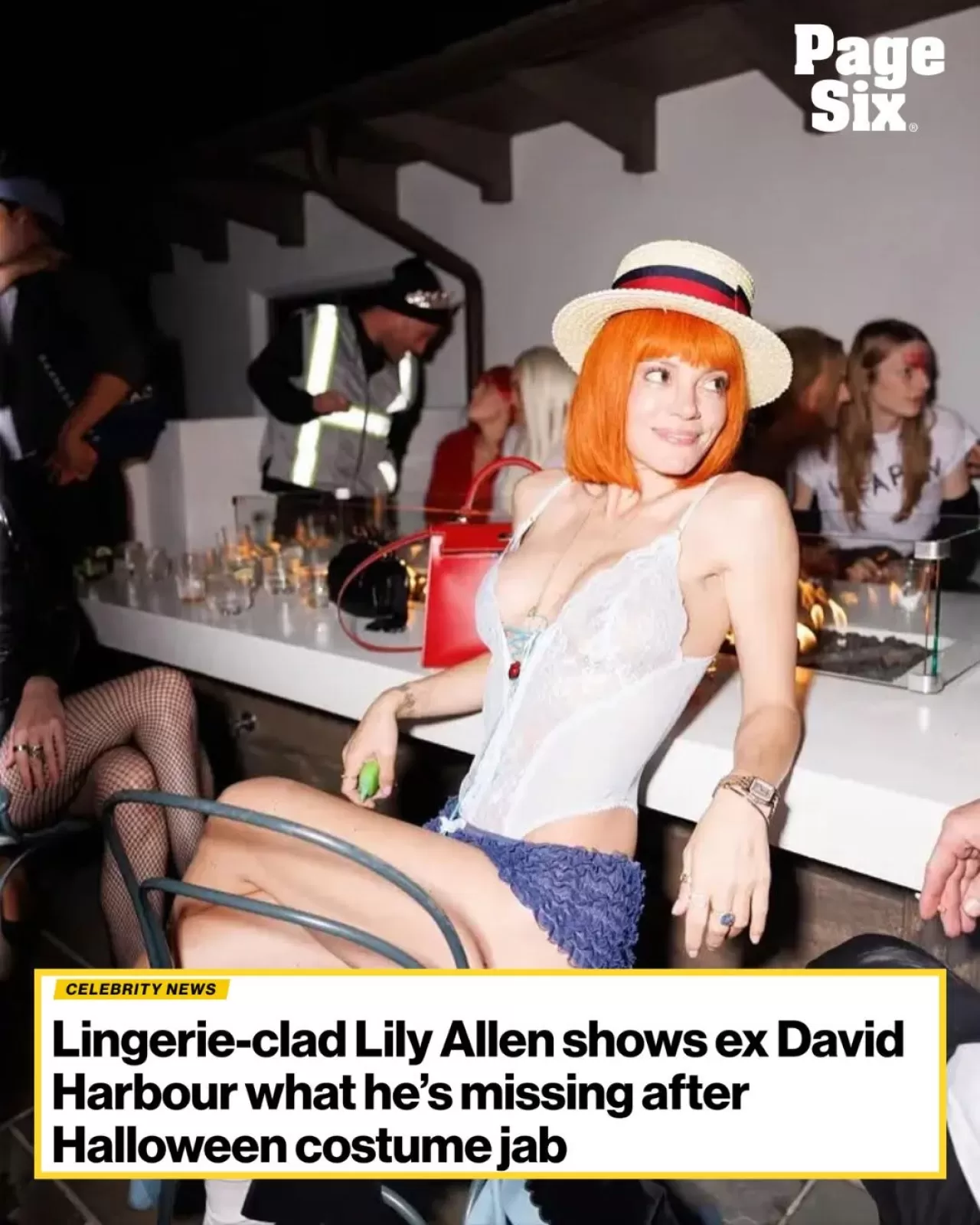 Lily Allen, Cadılar Bayramı'nda Eski Eşi David Harbour'a Sürpriz Yaptı