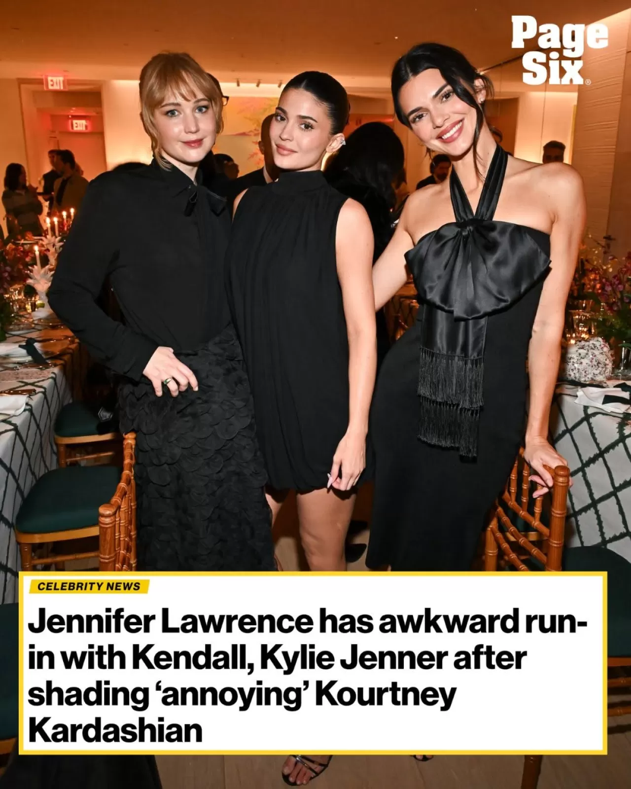 Jennifer Lawrence, Jenner Kardeşlerle Dior Etkinliğinde Aynı Mekanda Bulundu