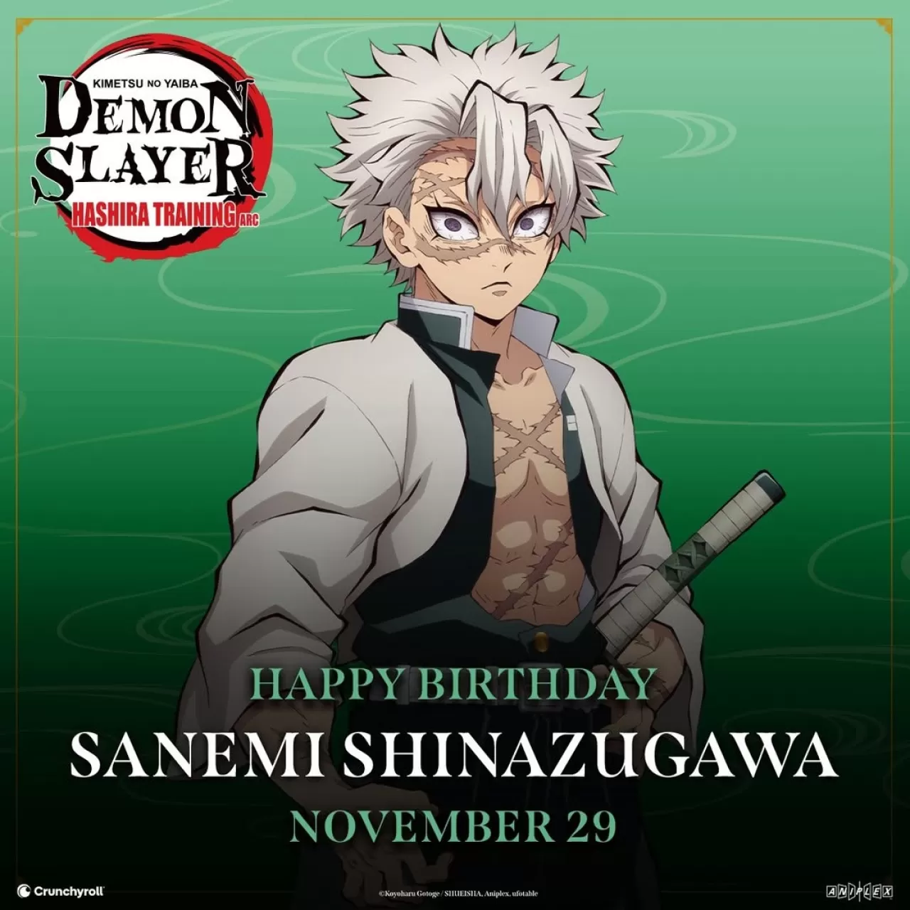 Sanemi Shinazugawa'nın Doğum Günü Hayranları Tarafından Kutlandı