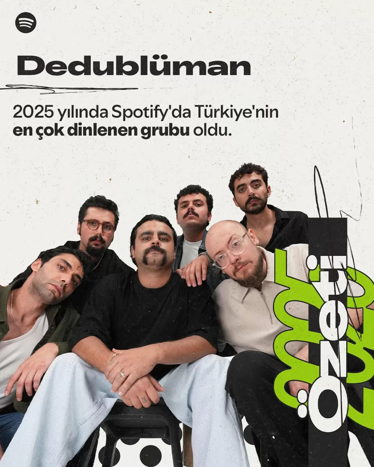 Dedublüman, 2025 Spotify Wrapped'da Türkiye'nin En Çok Dinlenen Grubu Oldu