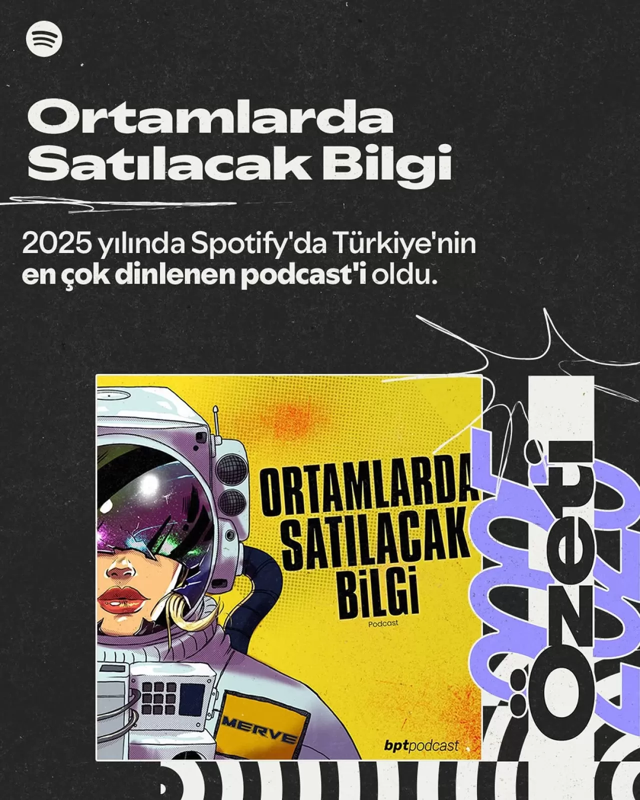 Spotify 2025 Türkiye Podcast Listesinde 