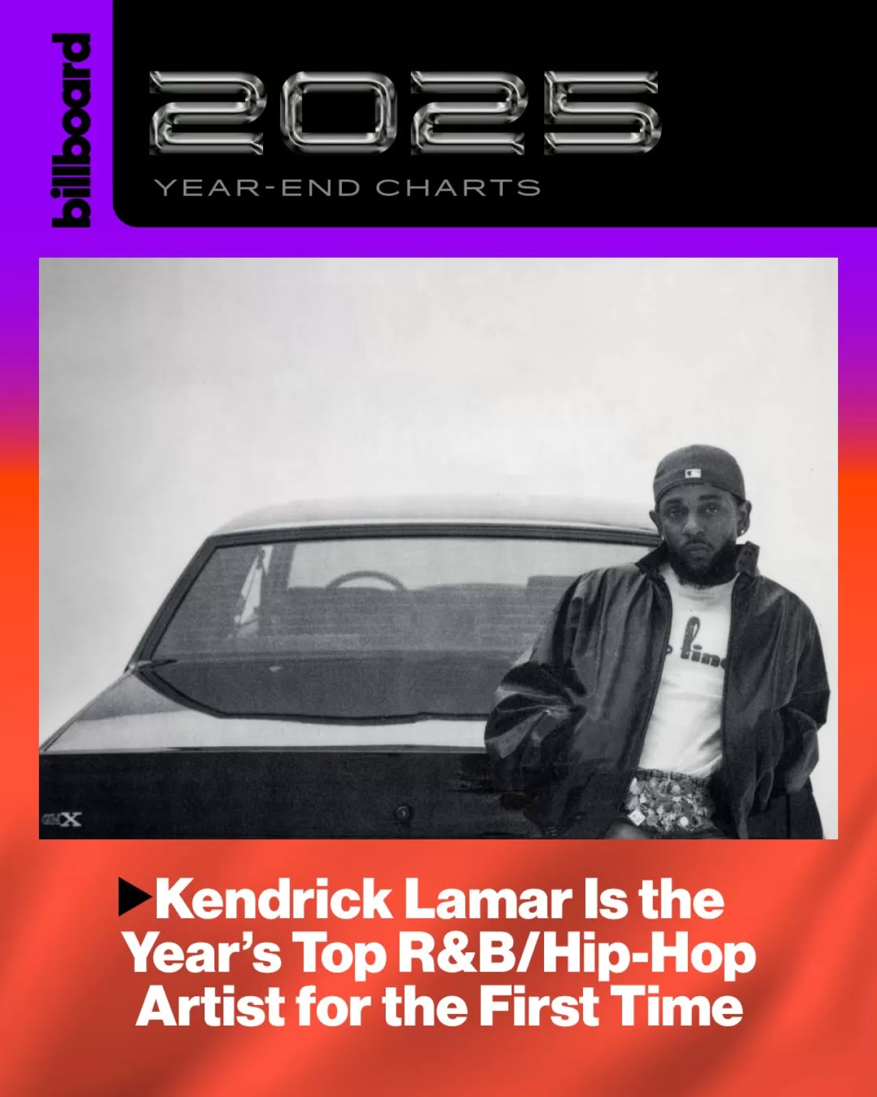 Kendrick Lamar, Billboard'un 2025 Yılın En İyi R&B/Hip Hop Sanatçısı Seçildi