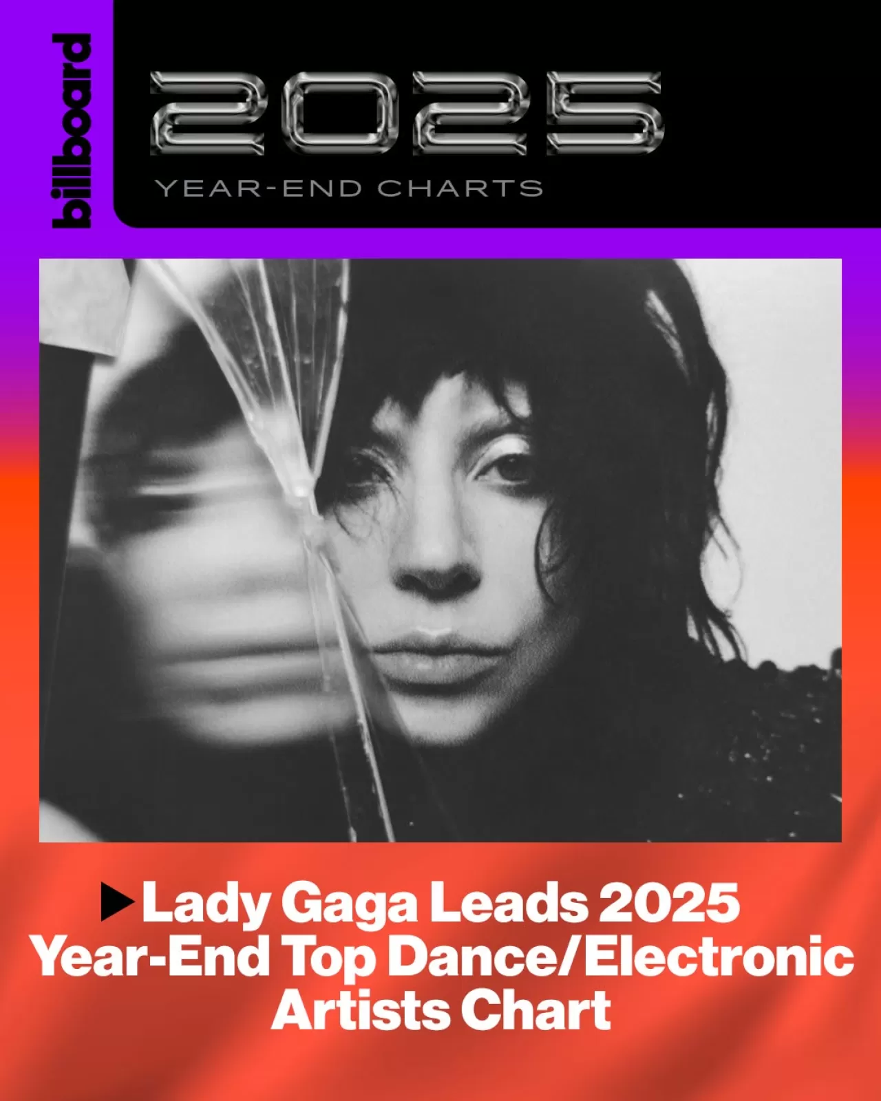Lady Gaga, Billboard 2025 Yıl Sonu Dans/Elektronik Sanatçılar Listesi'nde Zirveye Yerleşti