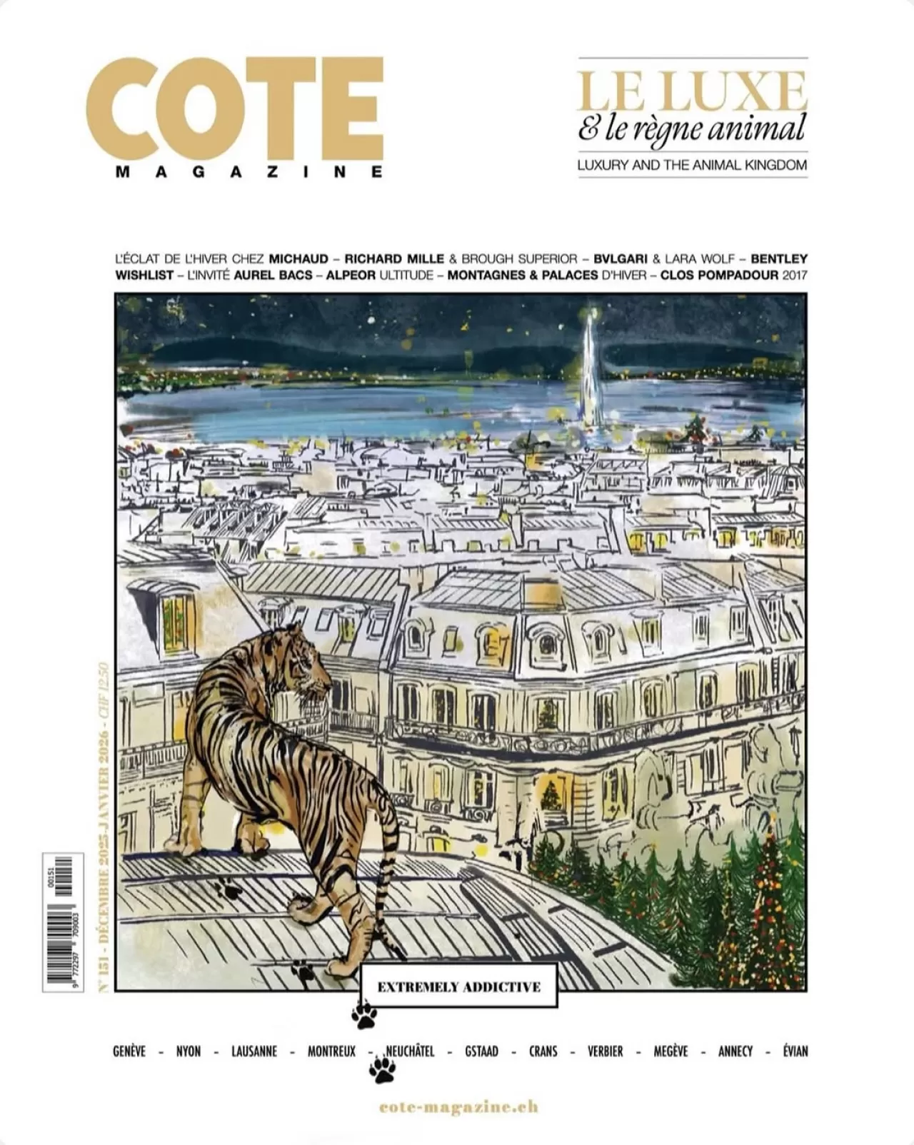 Cote Magazine'nin Kış Sayısına Anna Blachut'tan Hayvan Krallığı Temalı İllüstrasyon