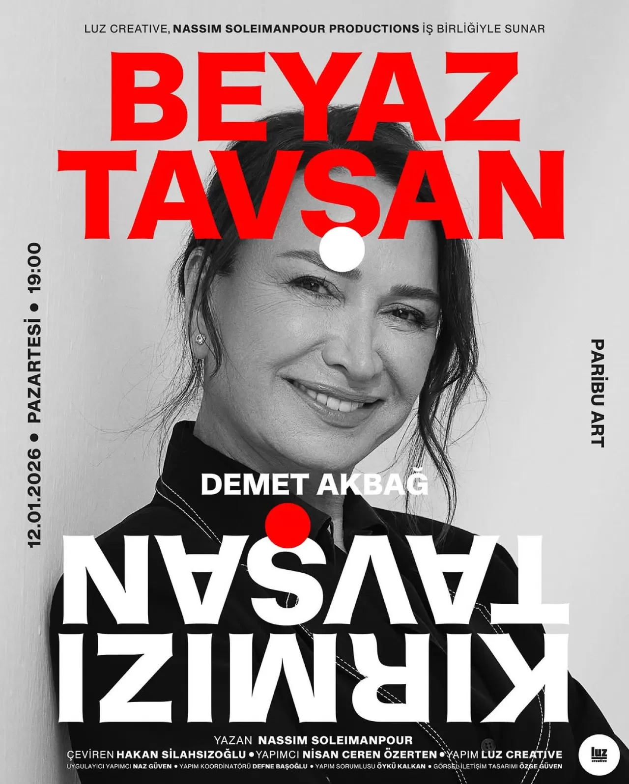 Demet Akbağ, Beyaz Tavşan Kırmızı Tavşan Oyunu ile Seyirci Karşısına Çıkacak