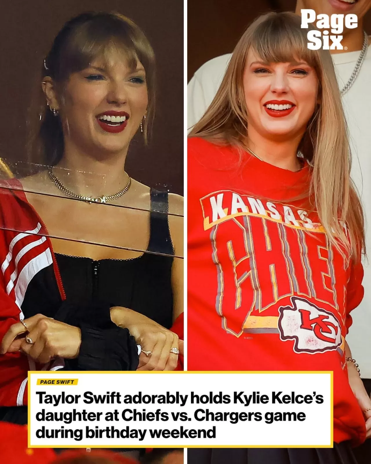 Taylor Swift, Kylie Kelce ve Çocuklarıyla Chiefs Maçında Tribünde Görüntülendi