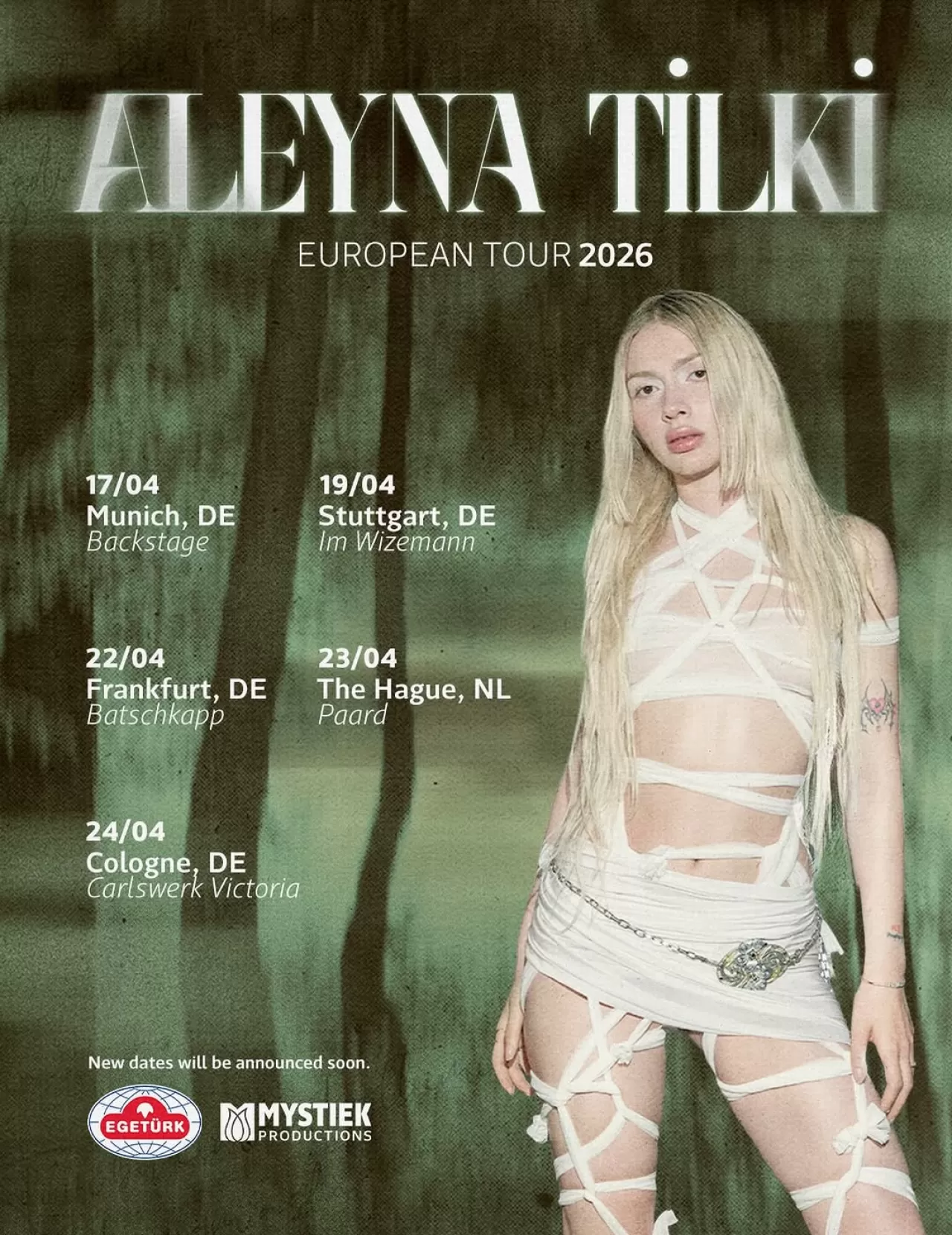 Aleyna Tilki, 'Kırlar' Albümü ile Avrupa Turnesine Çıkıyor