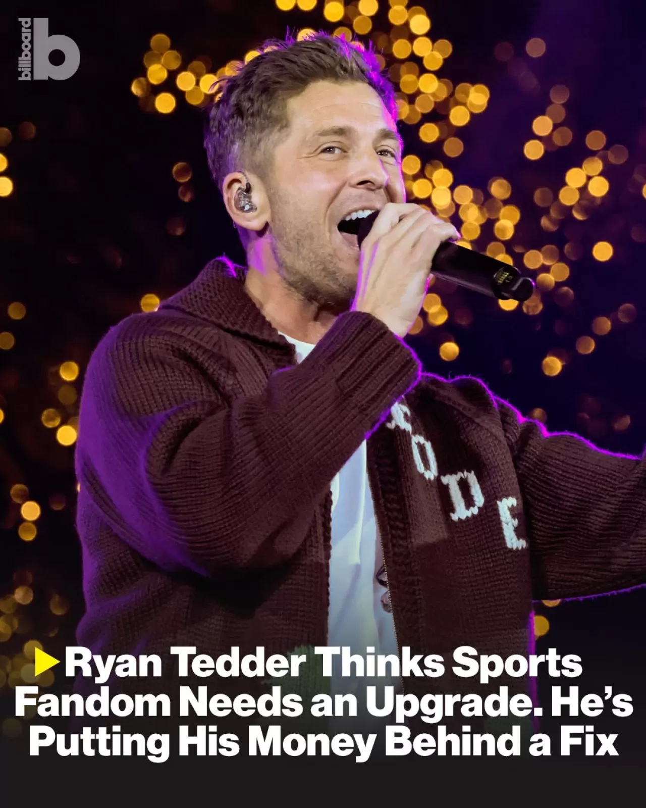 OneRepublic Solisti Ryan Tedder, Müzik Endüstrisi Tecrübesini Spor Dünyasına Taşıyor