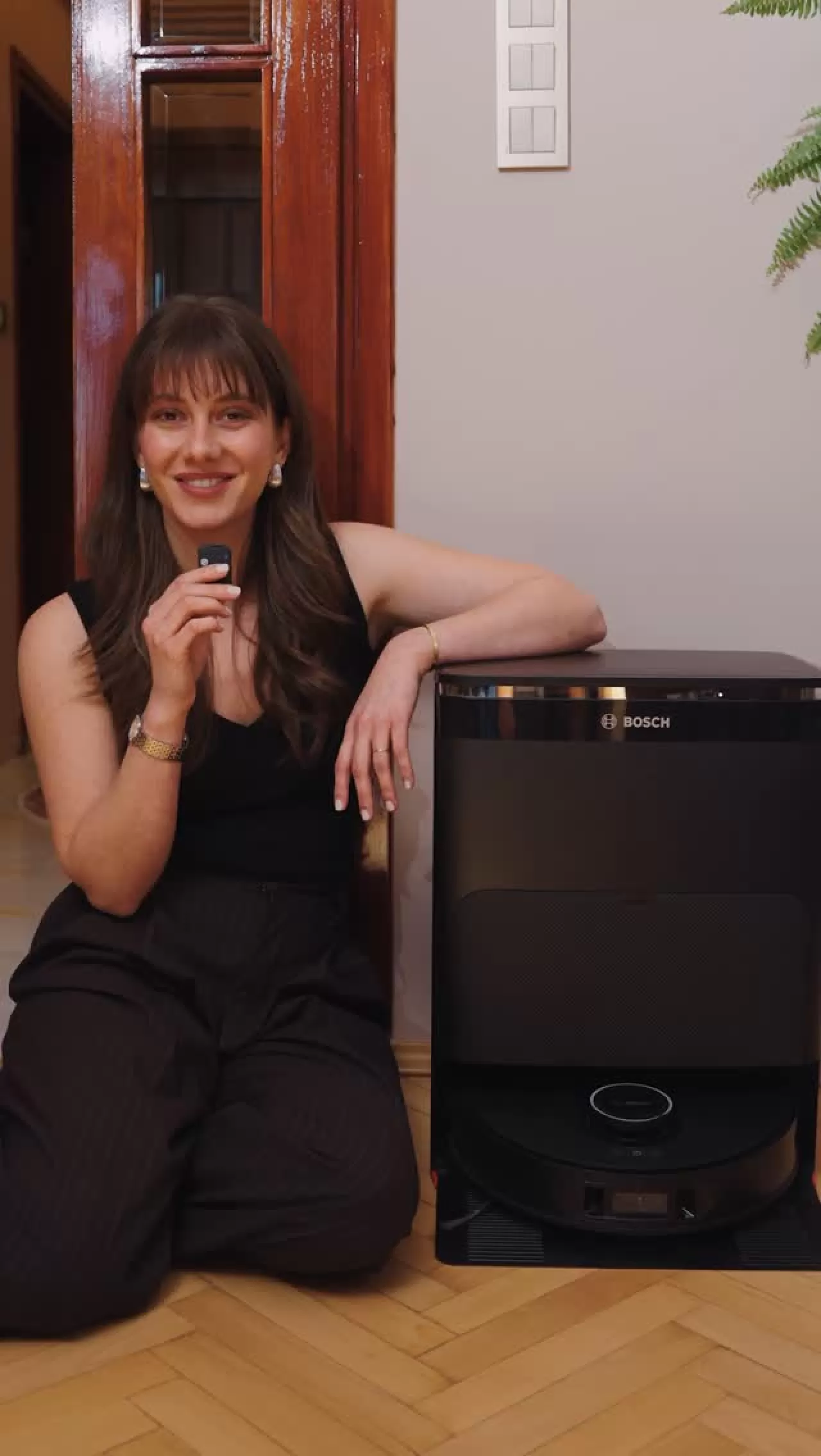 Beril Pozam, Bosch'un Yeni Robot Süpürgesi ile Tanıştı