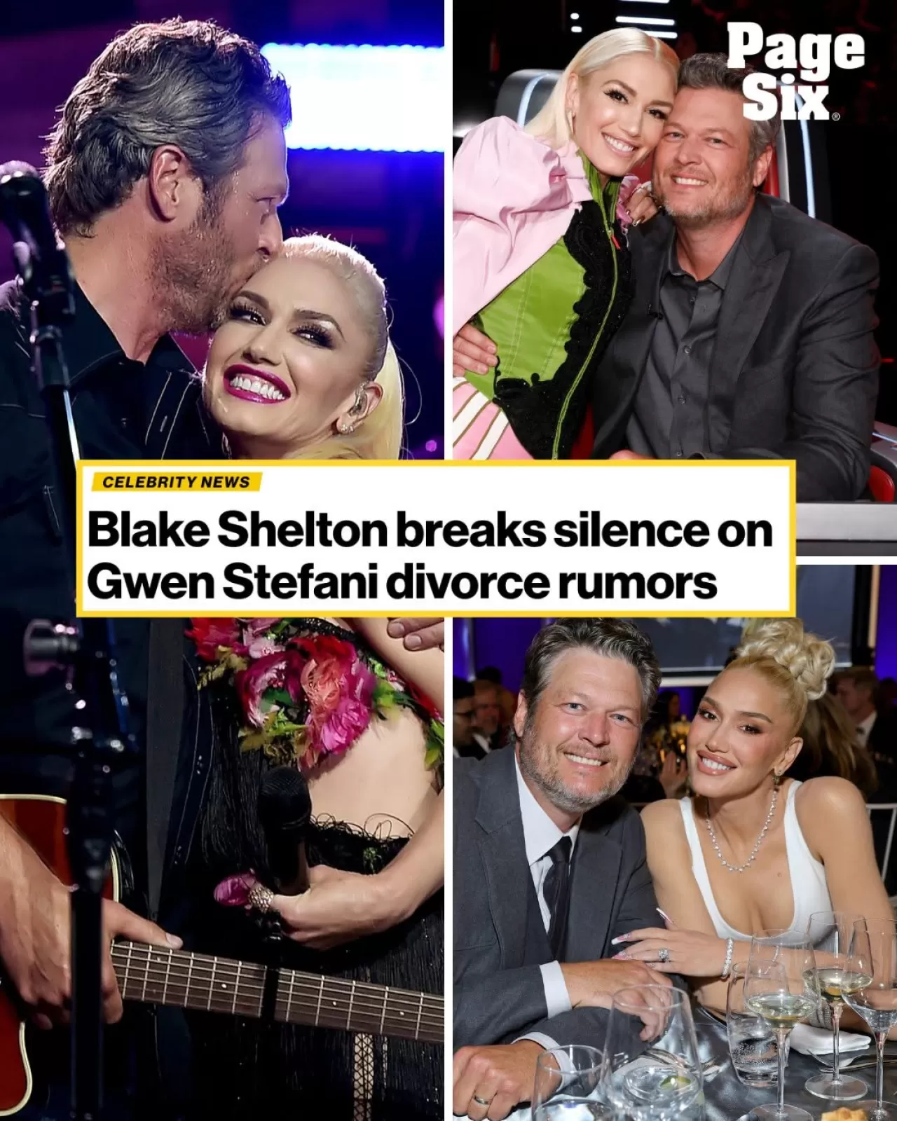 Blake Shelton ve Gwen Stefani Boşanma İddialarını Reddetti