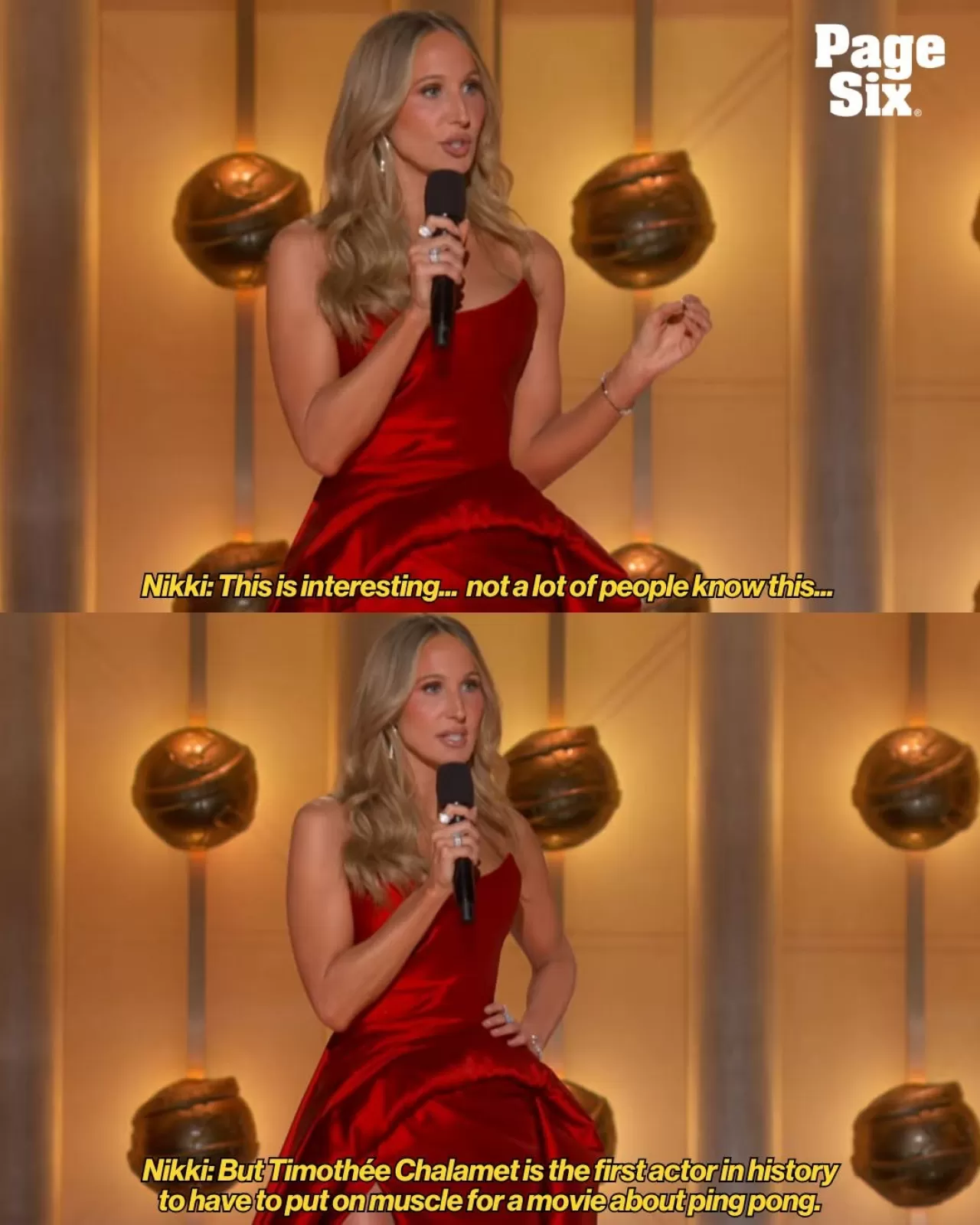 Nikki Glaser, Komedi Monoloğuna Timothée Chalamet Espirisini Sığdırdı