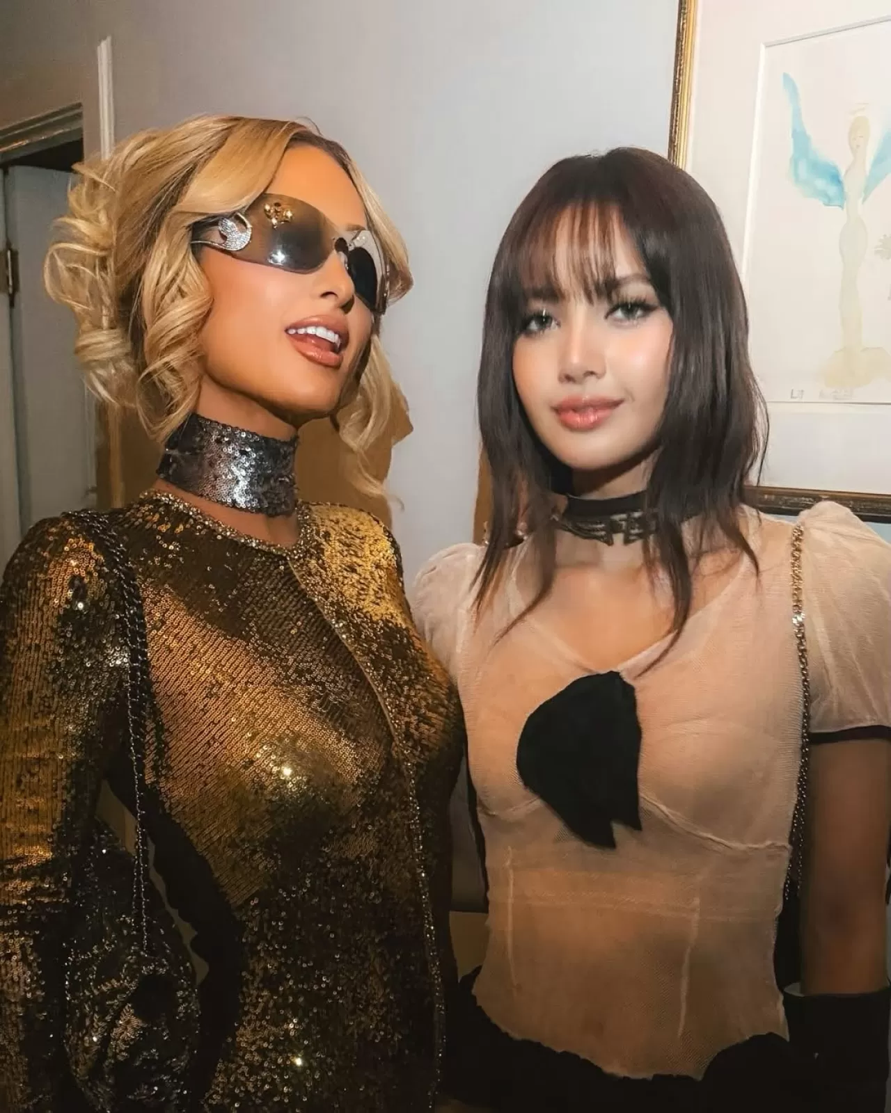 LISA ve Paris Hilton, Golden Globes After Partisinde Bir Araya Geldi