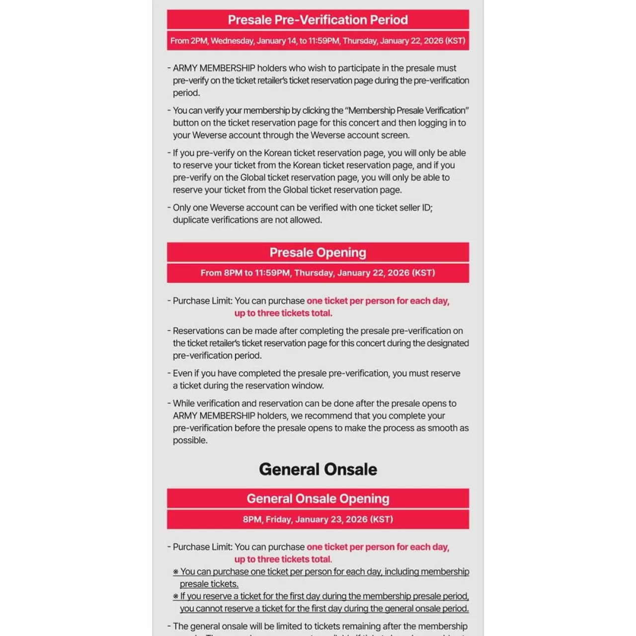 BTS'in Goyang Konseri İçin Bilet Satış Tarihleri Açıklandı