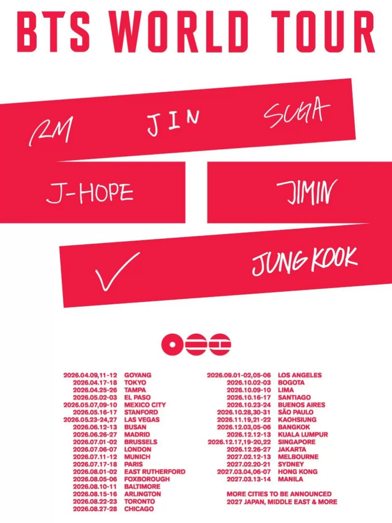 BTS Dünya Turu 2027'de Ortadoğu'yu da Kapsayacak