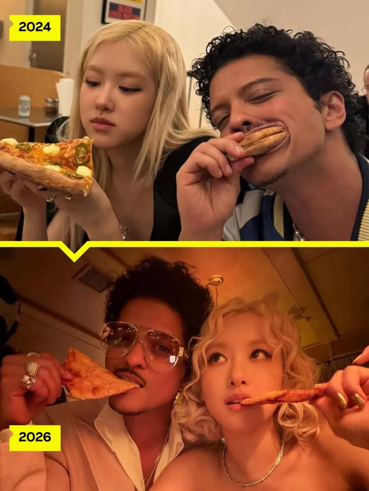 Bruno Mars ve Rosie, Başarıları Pizza ile Kutlama Geleneğini Paylaştı