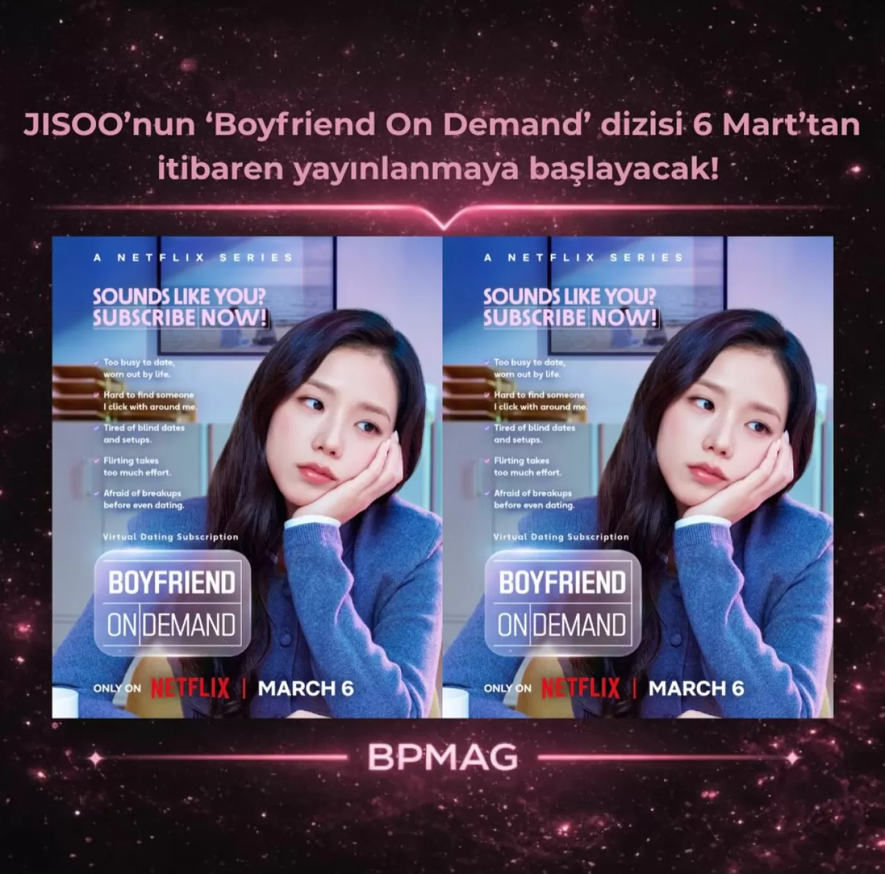 BLACKPINK Jisoo'nun Yeni Dizisi Boyfriend On Demand Netflix'te