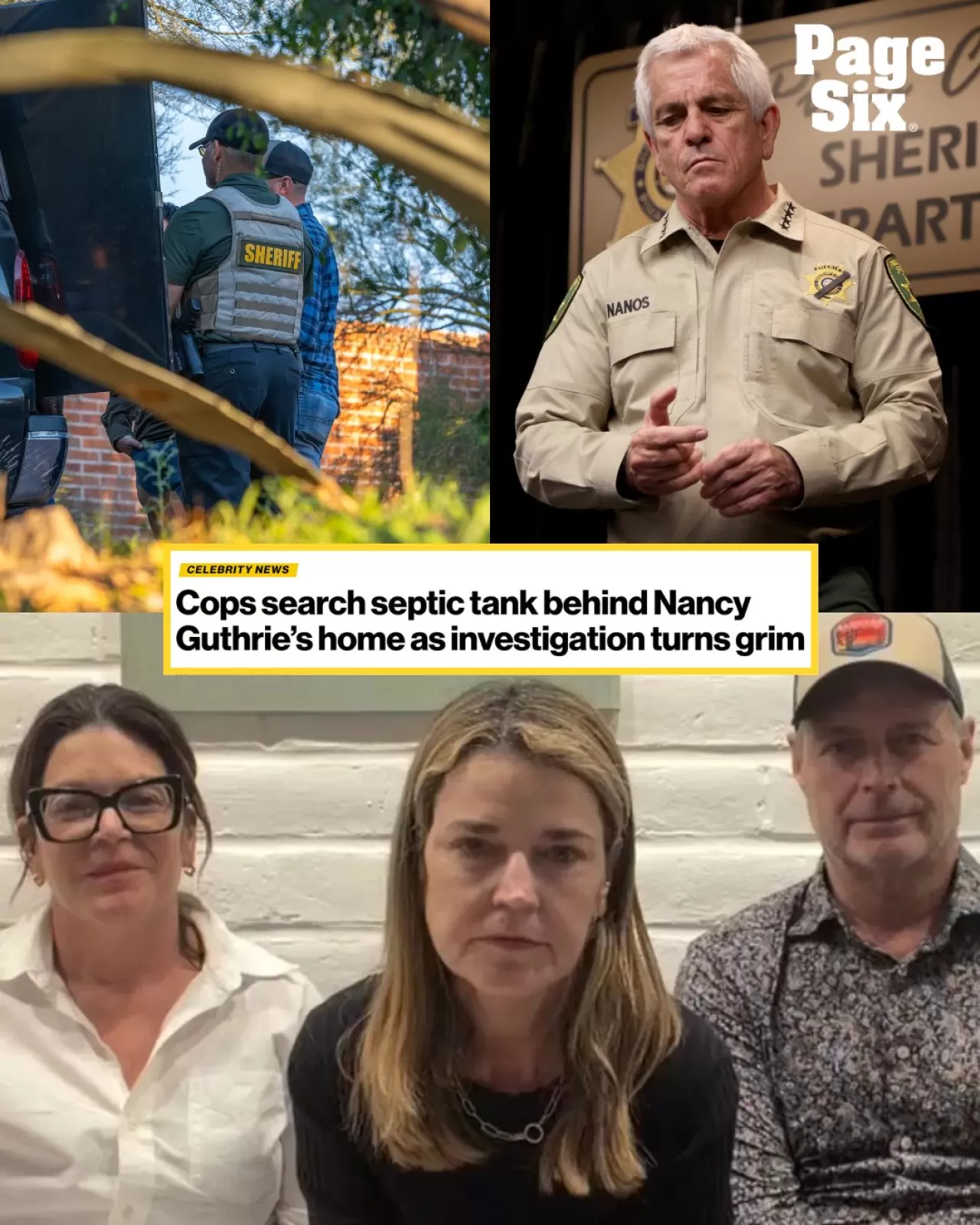 Nancy Guthrie'nin Kayıp Olması Sonrası Polis Evin Arka Bahçesinde Kanalizasyon Tankında Arama Yaptı