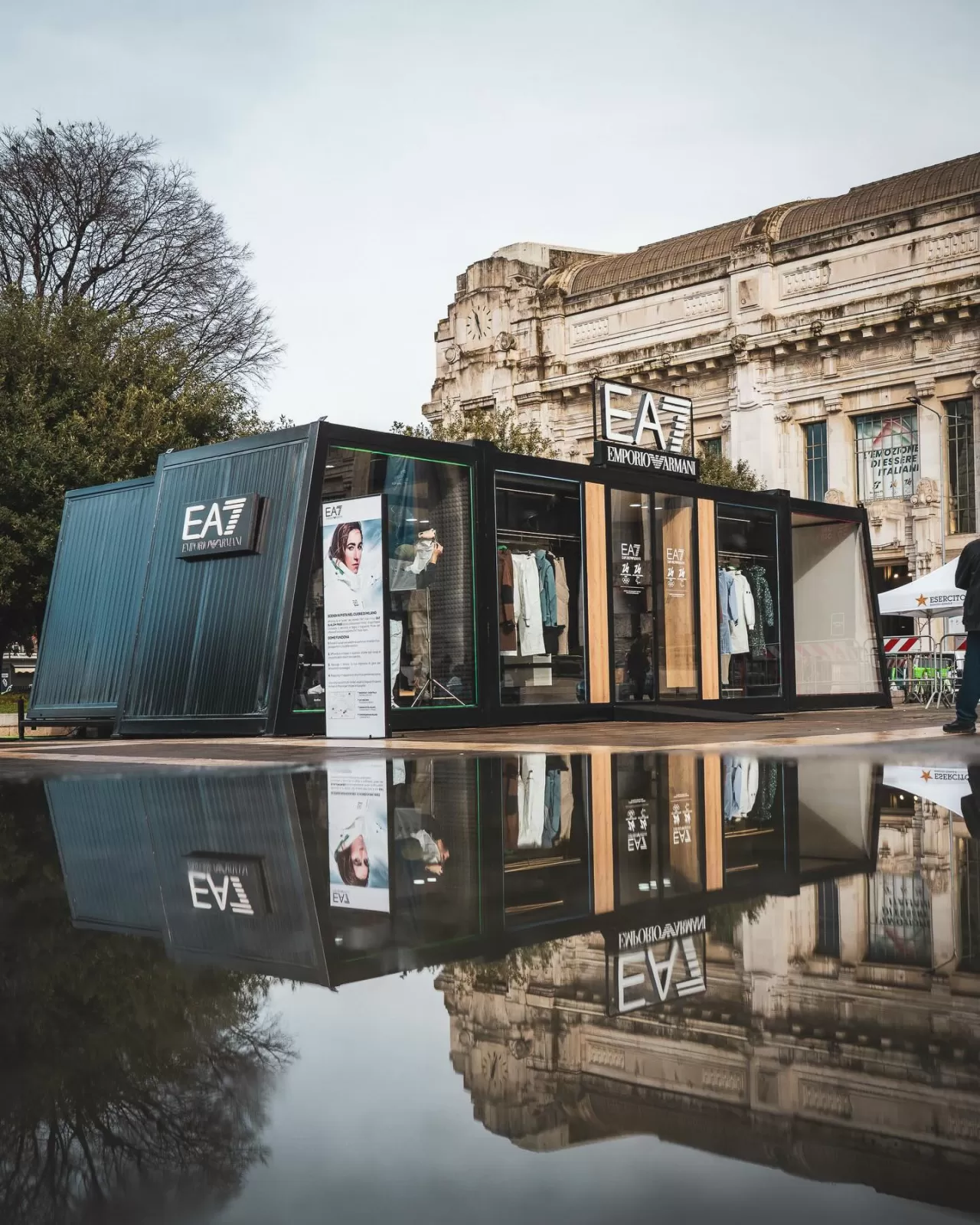 Emporio Armani unveils bespoke EA7 Viewbox for Milano Cortina 2026 Winter Olympics