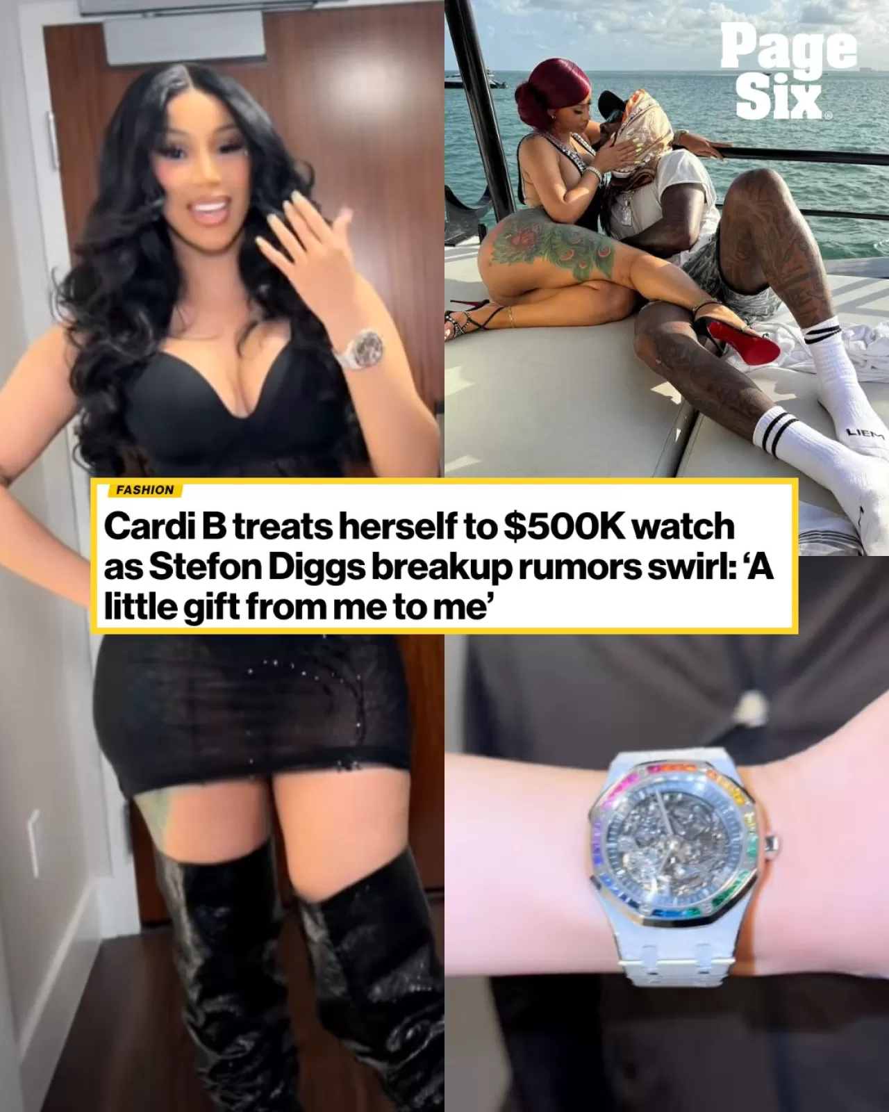Cardi B, Yeni Bir Audemars Piguet Saati ile Dikkatleri Üzerine Çekti