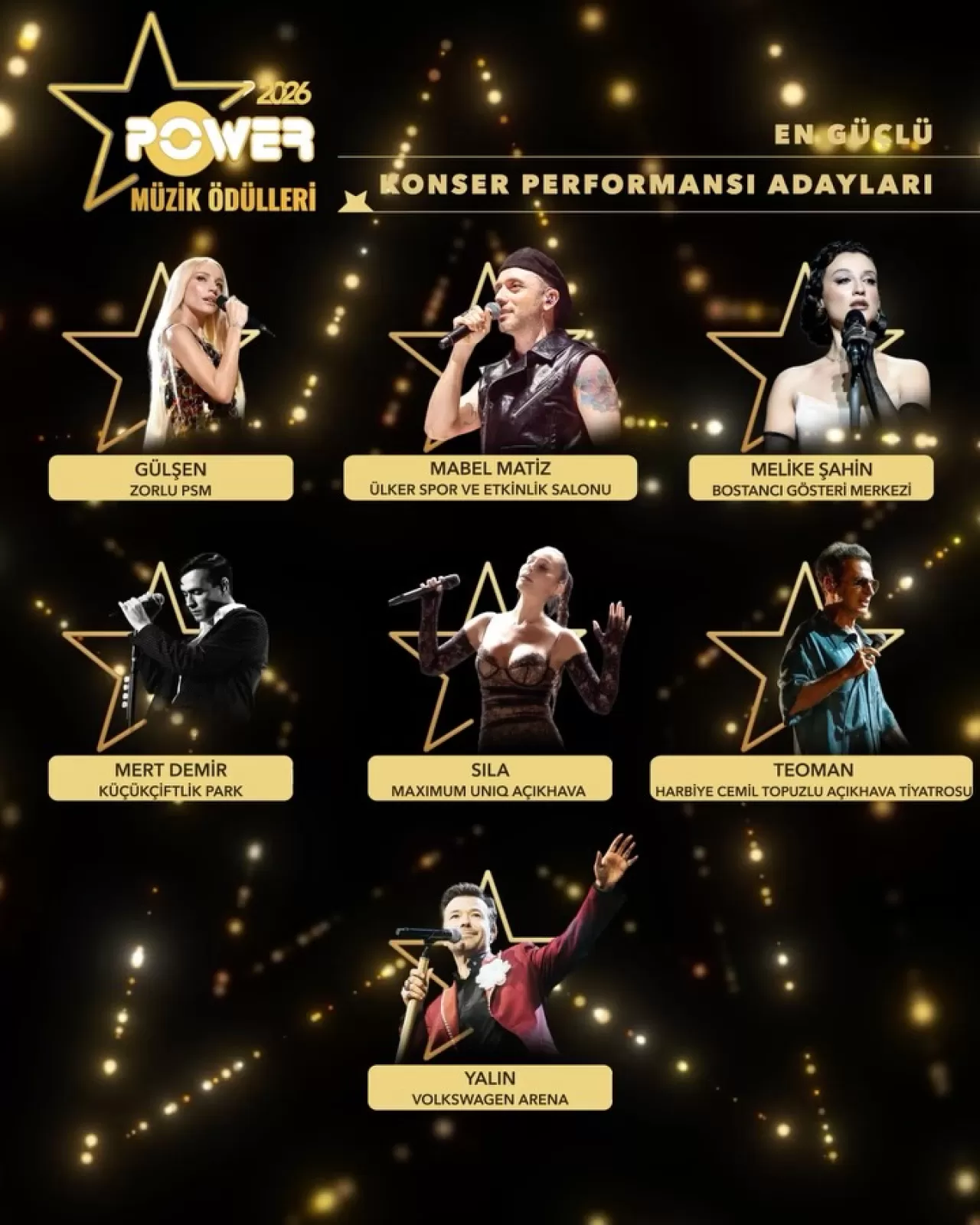 Power Müzik Ödülleri'nde En Güçlü Konser Performansı Yarışıyor