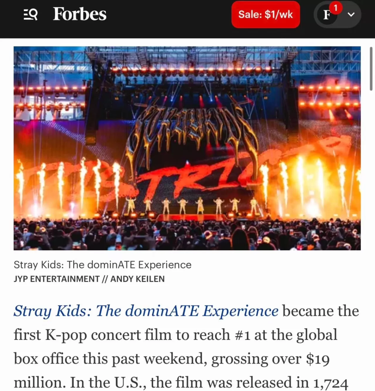 Stray Kids Konser Filmi Küresel Gişede Tarihi Bir Başarıya İmza Attı