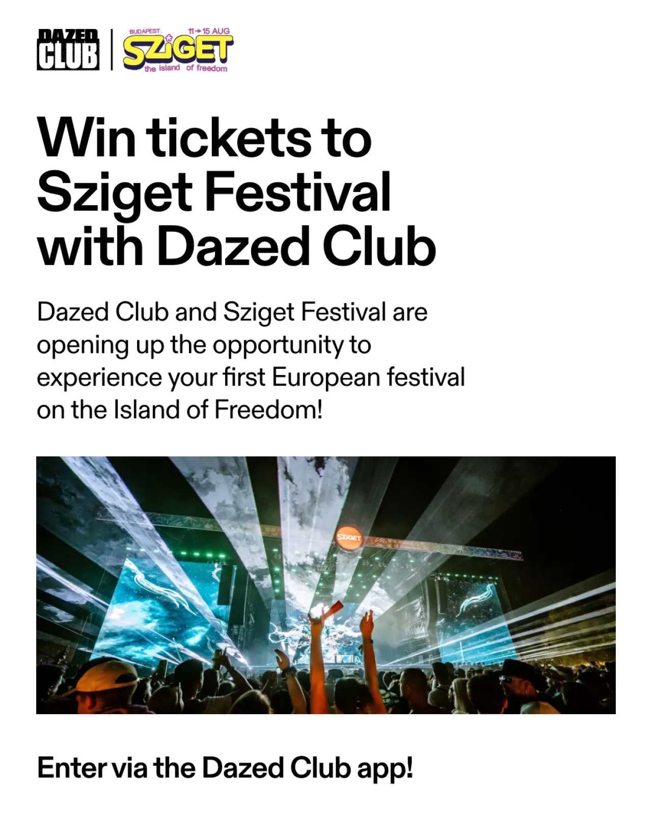 Sziget Festival 2026 Budapeşte'de: Zara Larsson ve Skepta Sahne Alıyor