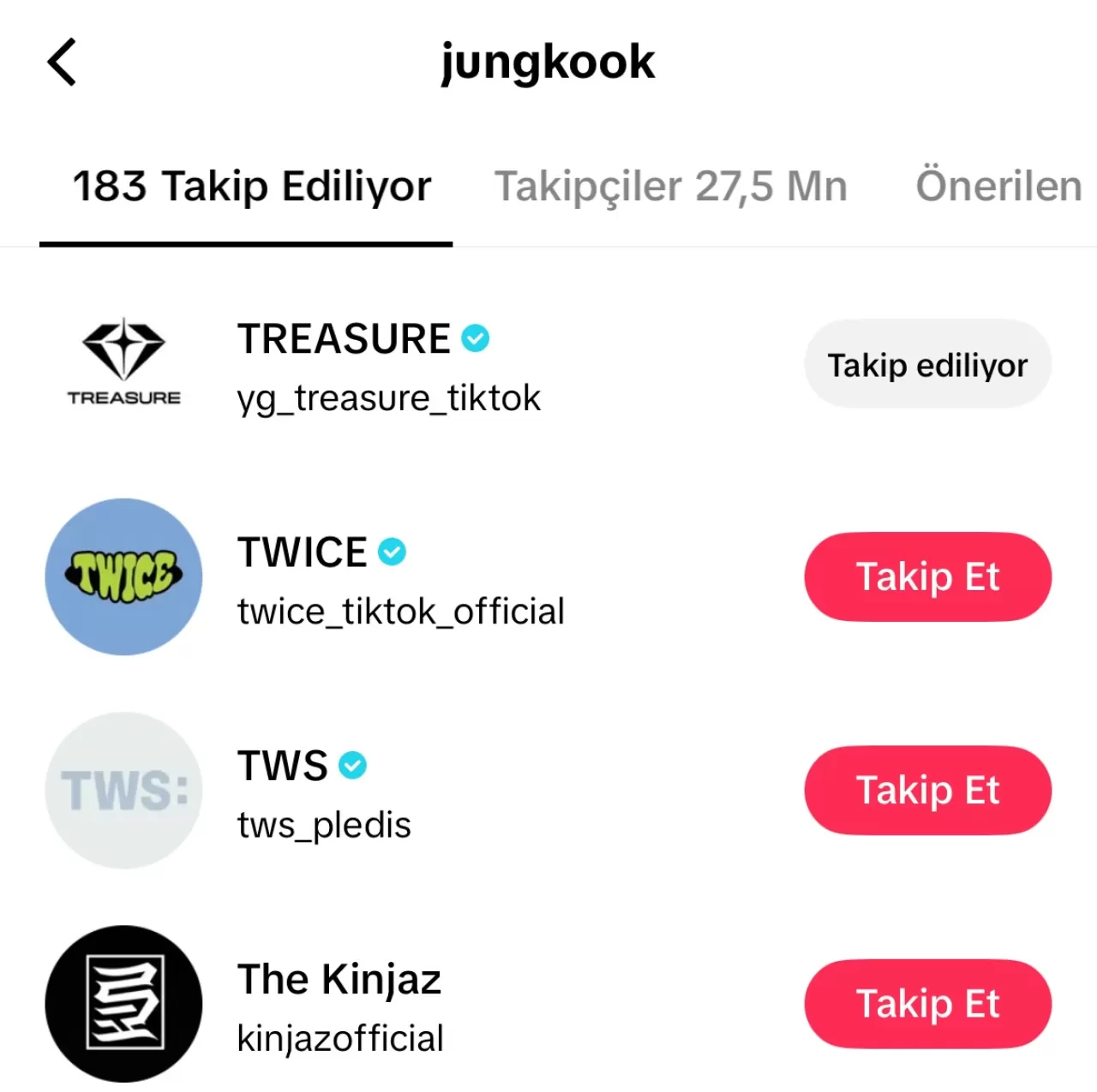 Jungkook, Treasure'ı TikTok'ta Takip Etti: Bu Ne Anlama Geliyor?