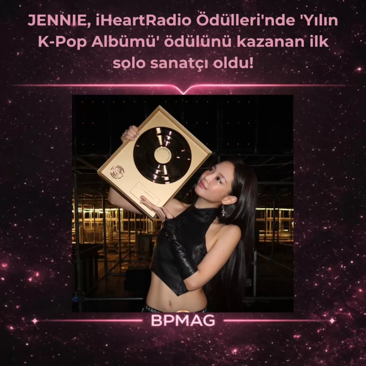 JENNIE, iHeartRadio'da K-Pop Albümü Ödülünü Kazanan İlk Solo Sanatçı Oldu