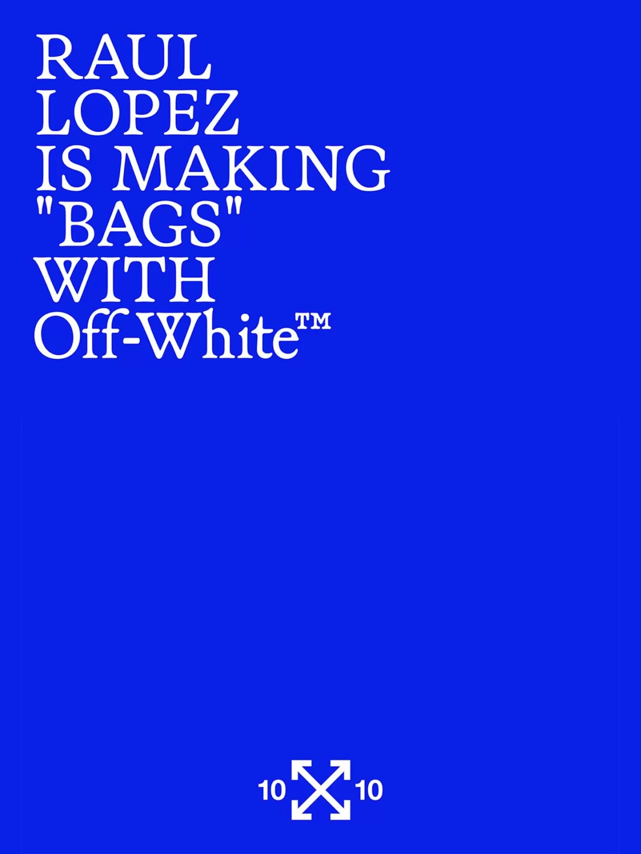 Off-White Jitney Bag: Raul Lopez'in Kültürel Köprü Tasarımı