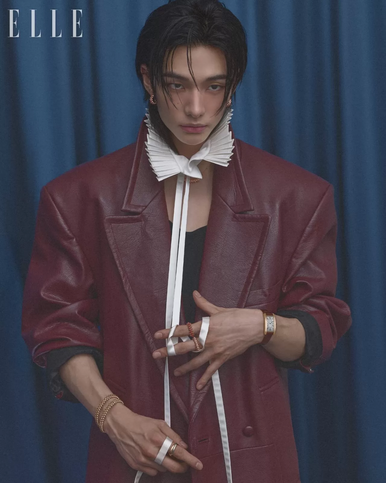 Hyunjin, ELLE Korea'nın Nisan 2026 Sayısının Kapağında