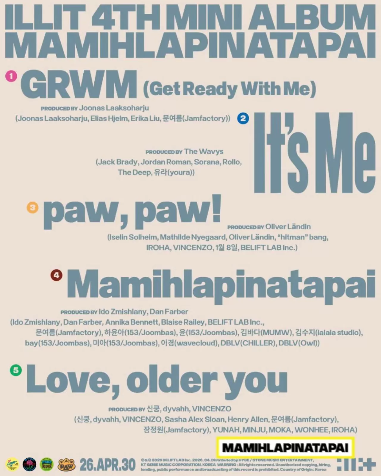 ILLIT, Yeni Albümü 'MAMIHLAPINATAPAI'nin Şarkı Listesini Açıkladı!