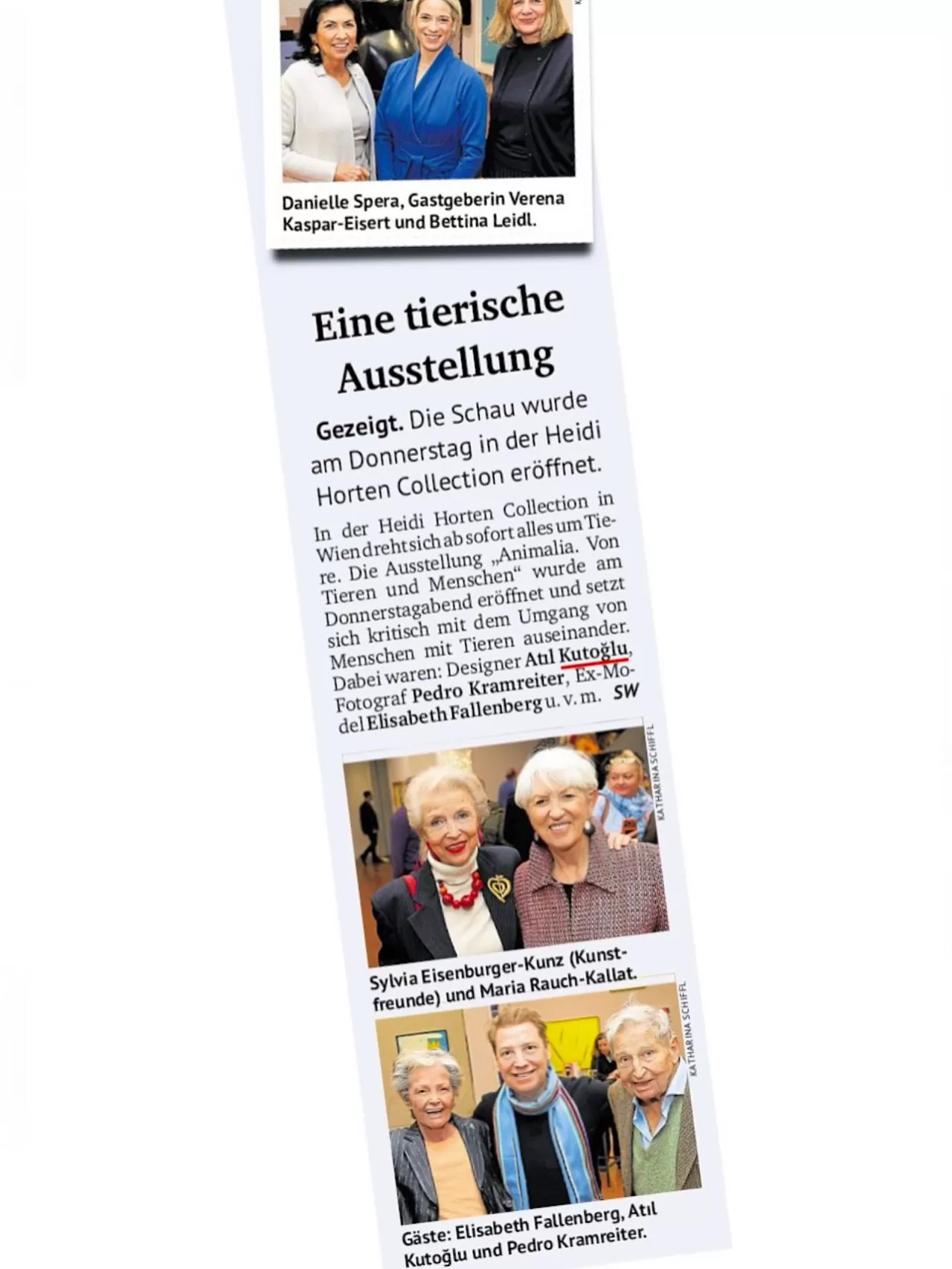 Atıl Kutoğlu, Viyana'da Animalia Sergisi Açılışında