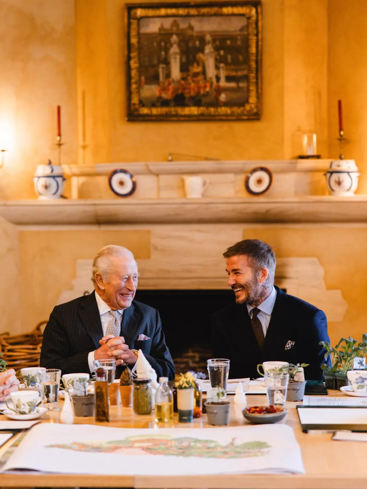 David Beckham ve Kral III. Charles, Chelsea Çiçek Şovu İçin Buluştu