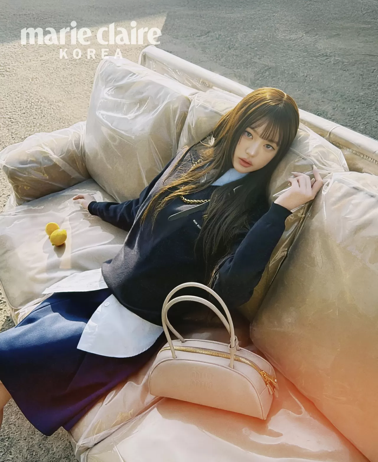 Wonyoung Jang, Miu Miu 2026 Koleksiyonuyla Marie Claire Korea'da