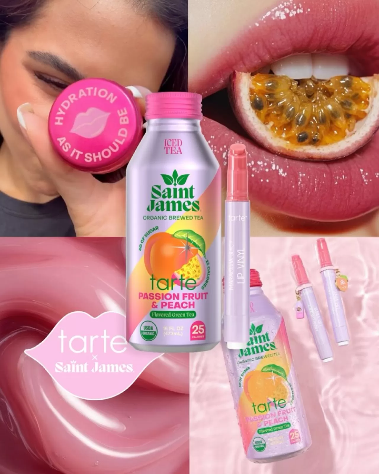 Tarte ve Saint James Iced Tea'dan Sınırlı Süreli İşbirliği: Yeni Lip Vinyl ve İçecek Düosu