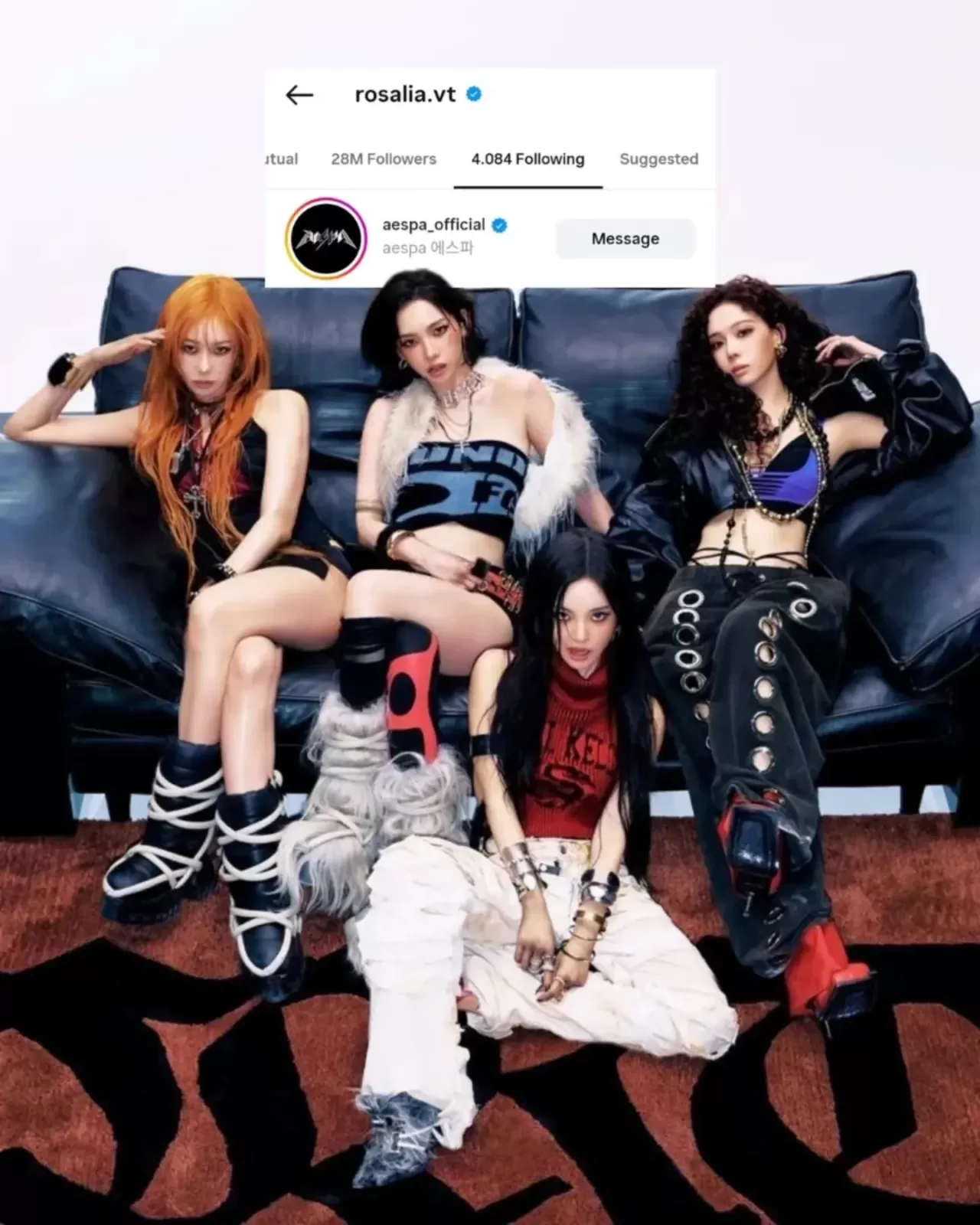 Rosalía, K-pop Grubu aespa'nın Instagram Hesabını Takip Etmeye Başladı