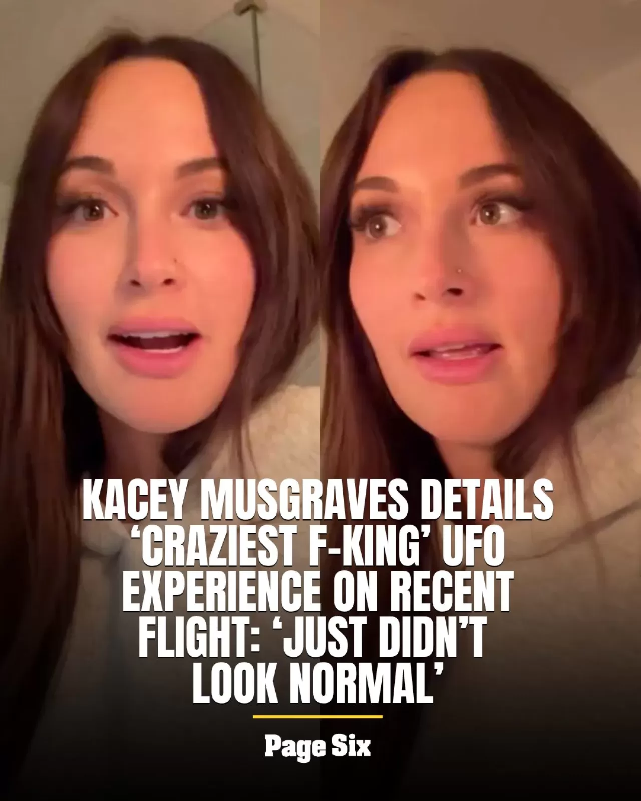 Kacey Musgraves Uçakta UFO Gördüğünü İddia Etti: