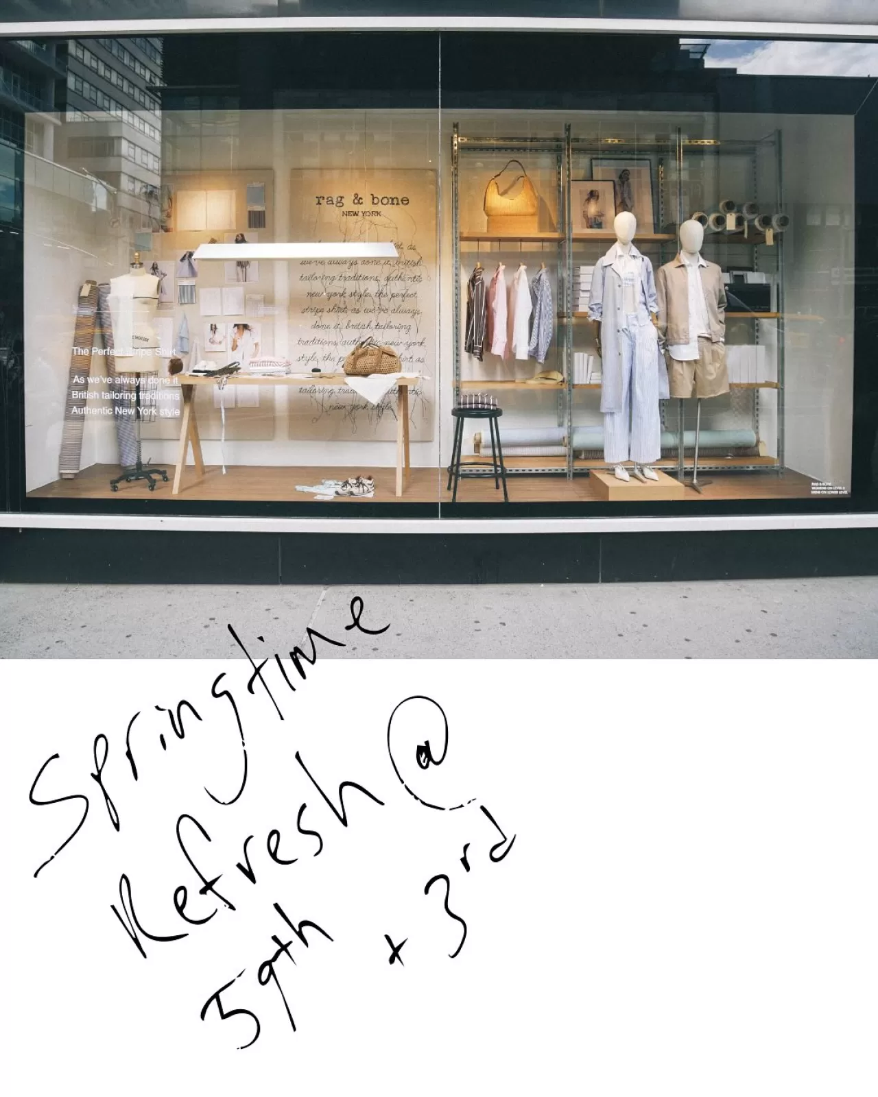 rag & bone, Bloomingdale's Vitrinlerini Nisan Ayı Boyunca Ele Geçiriyor