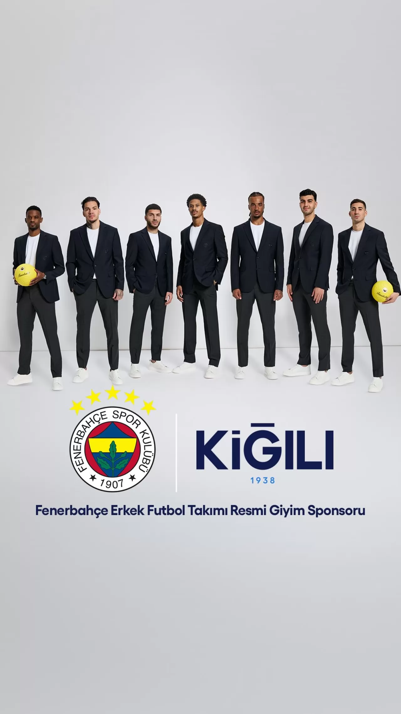 Kiğılı, Fenerbahçe Erkek Futbol Takımı'nın Resmi Giyim Sponsoru Oldu