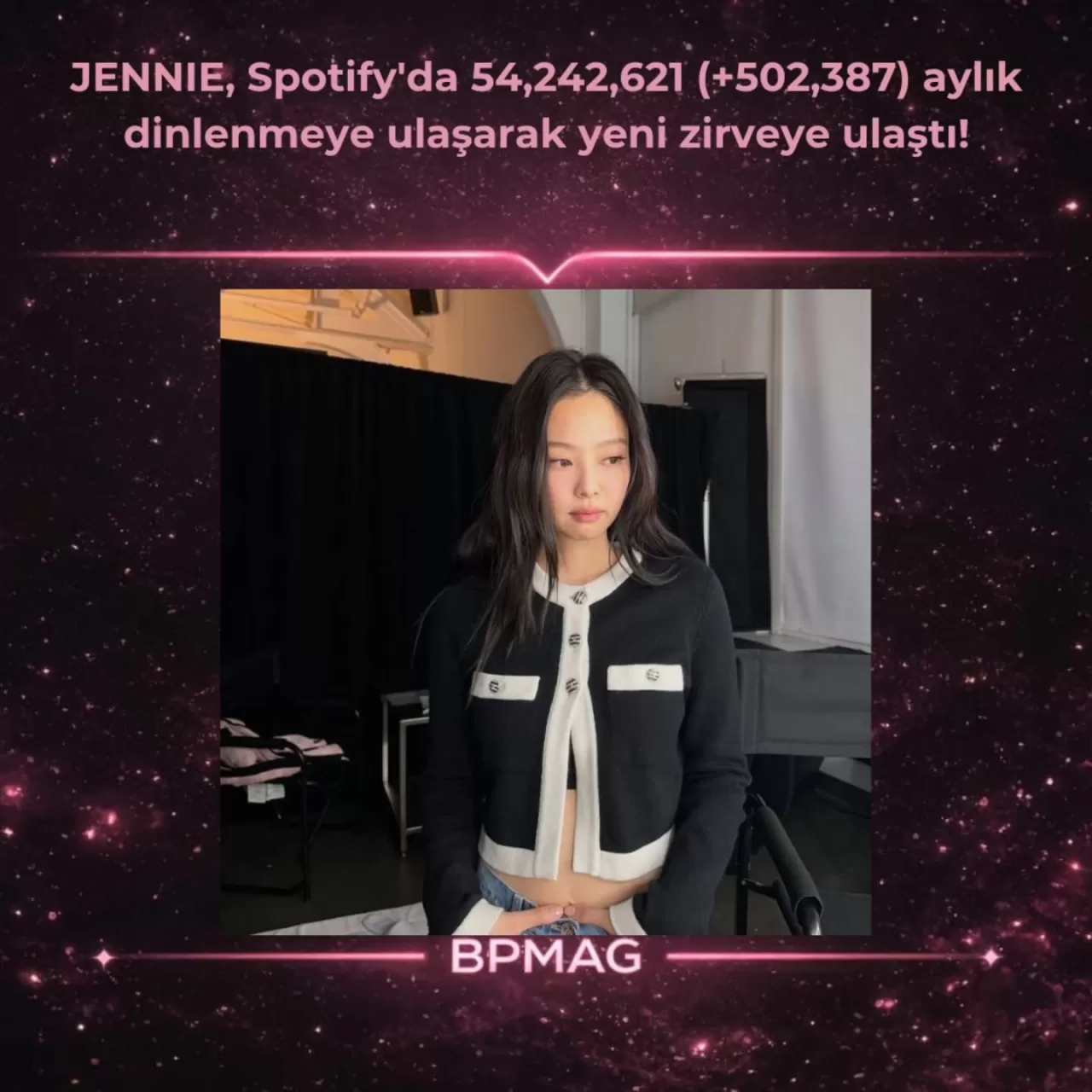 JENNIE Spotify'da 54 Milyon Dinleyiciyle K-Pop Liderliğini Sürdürüyor