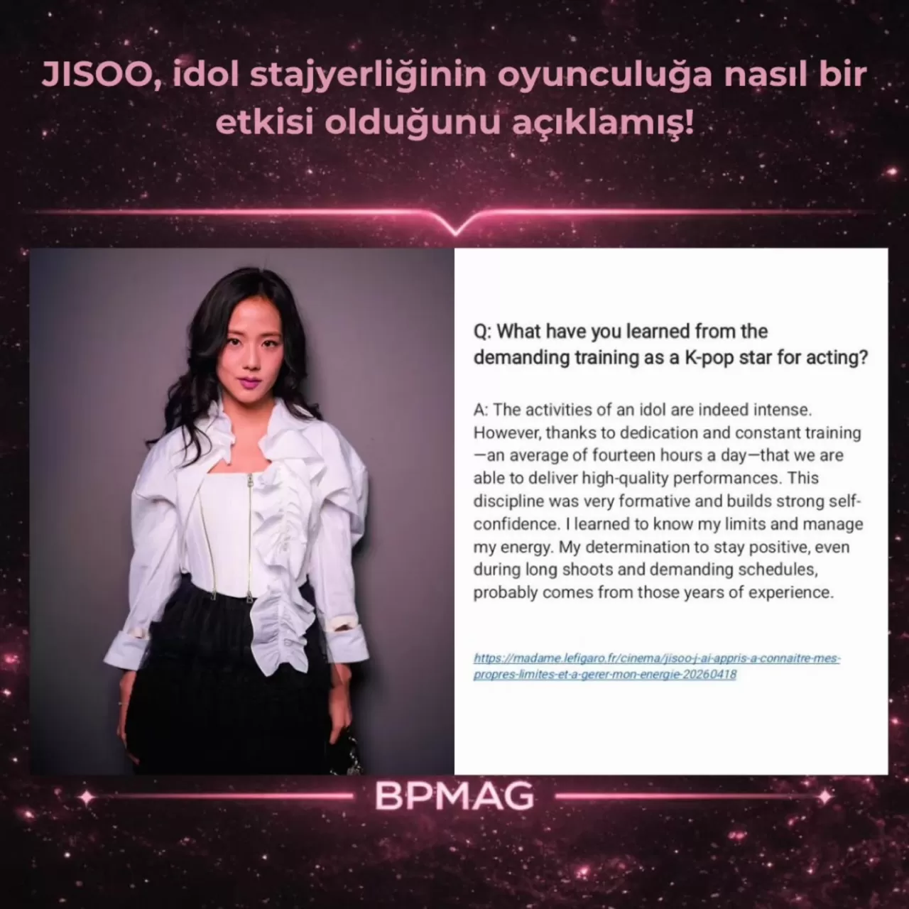 Jisoo: Idol Stajyerliğinin Oyunculuk Kariyerindeki Belirleyici Rolü