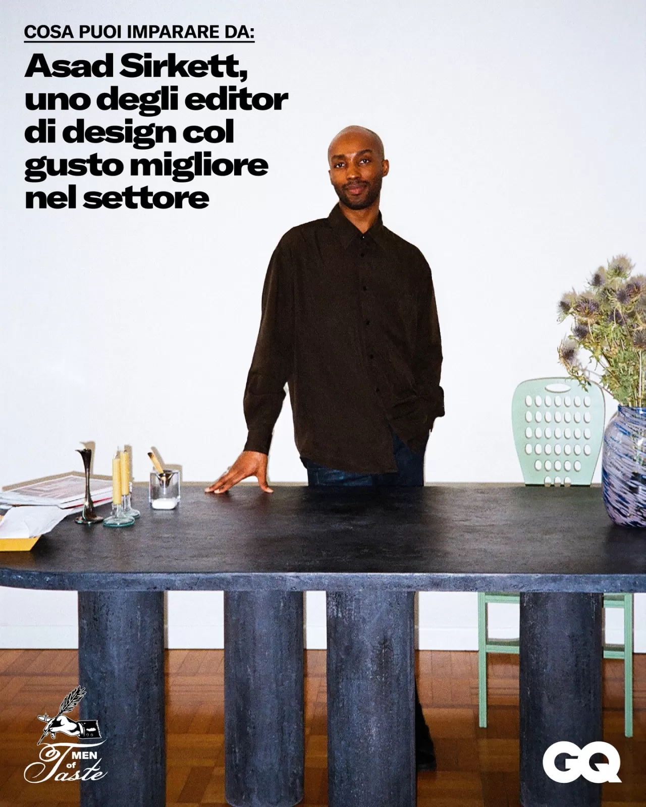 GQ'nun Yeni İçerik Şefi Asad Syrkett, Design Week'te İyi Yaşamı Anlatıyor