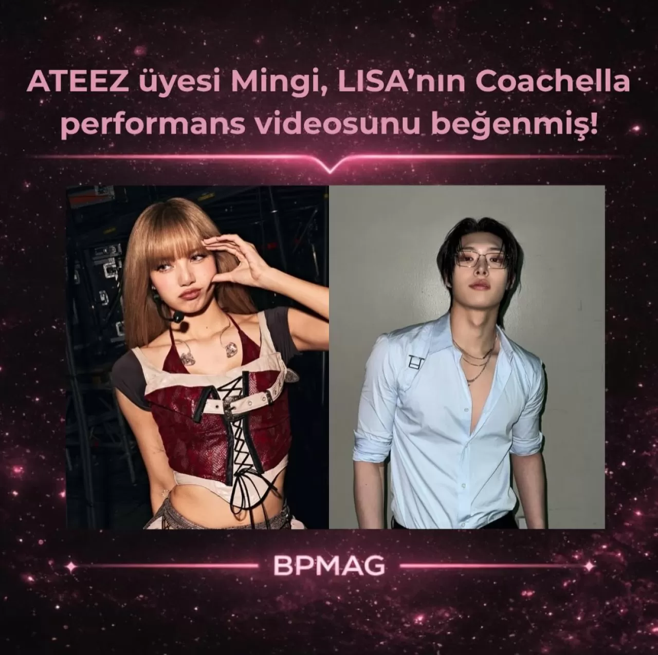 ATEEZ'li Mingi, Coachella'da LISA'nın 'Bad Angel' Performansını Beğendi