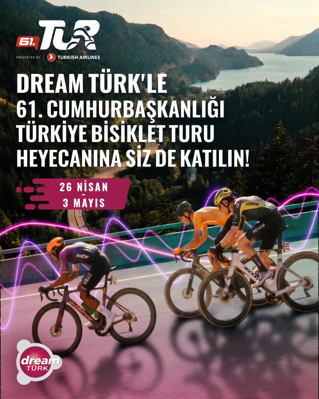 61. Cumhurbaşkanlığı Bisiklet Turu Başlıyor: 26 Nisan-3 Mayıs