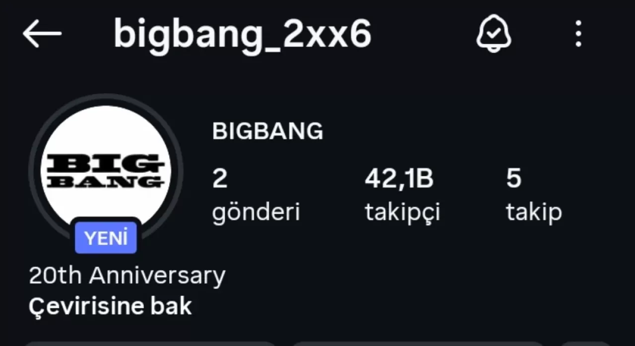 BIGBANG Resmi Instagram Hesabını Açtı: 20. Yıl Dönümü Başladı
