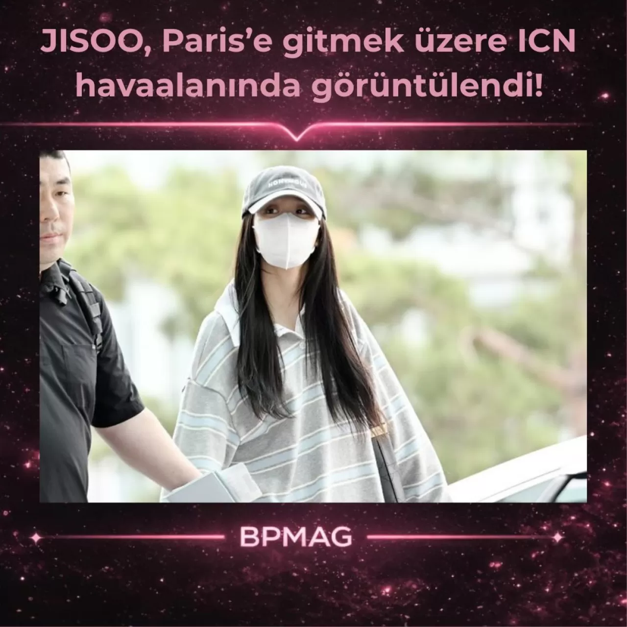 JISOO, Fransa Yolculuğu İçin ICN Havalimanı'nda Görüntülendi